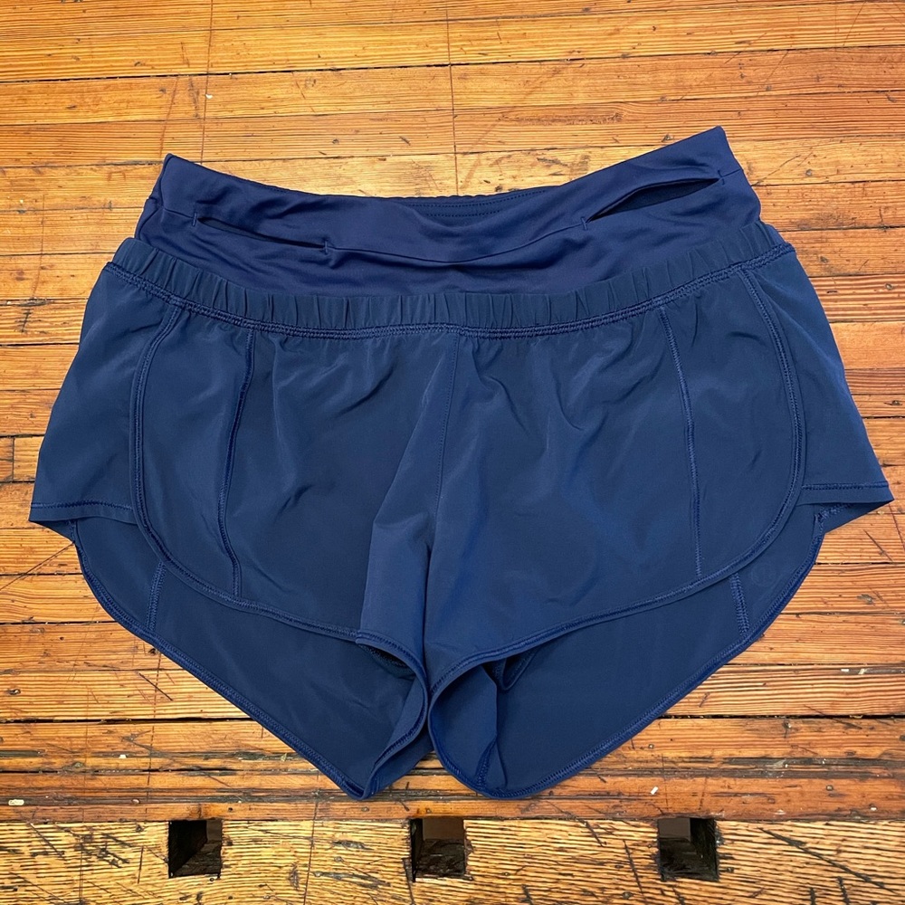 Navy lululemon shorts (Size 4)